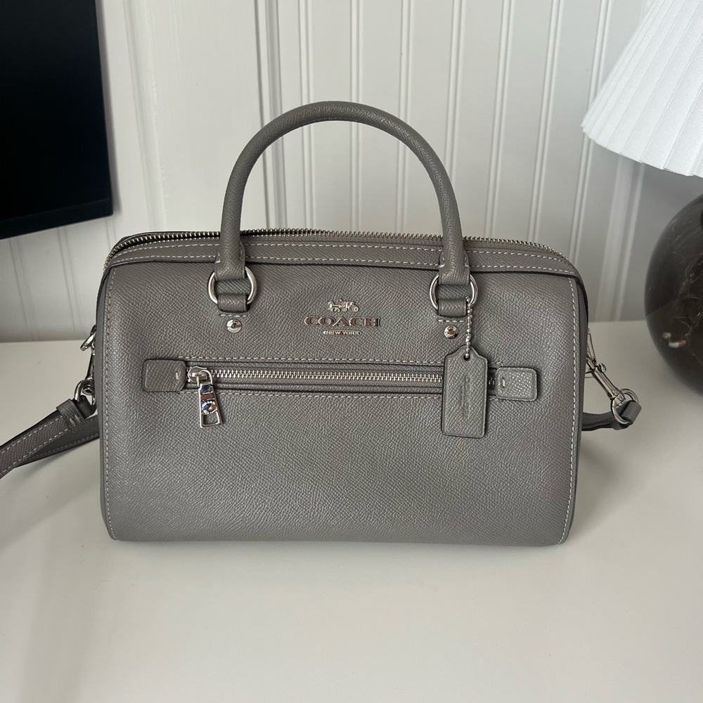 Gray Coach bag